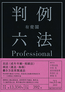 有斐閣判例六法Professional　平成31年版